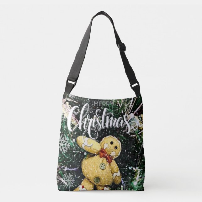 Merry Christmas Crossbody Bag (Front)