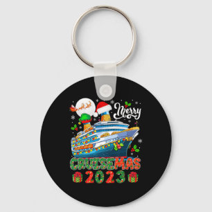 Merry Christmas Cruise 2023 Santa Elf Cruise Ship  Key Ring