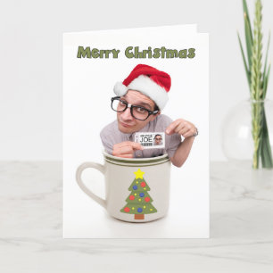 Merry Christmas Cup of Joe Coffee Gift Card Holder