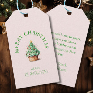 Merry Christmas! Cupcake-Christmas-Tree Gift Tags