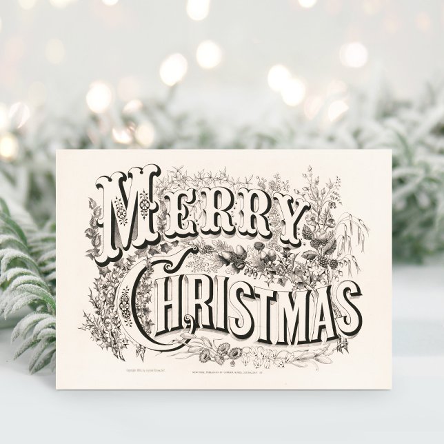 Merry Christmas | Currier & Ives Holiday Card (Creator Uploaded)