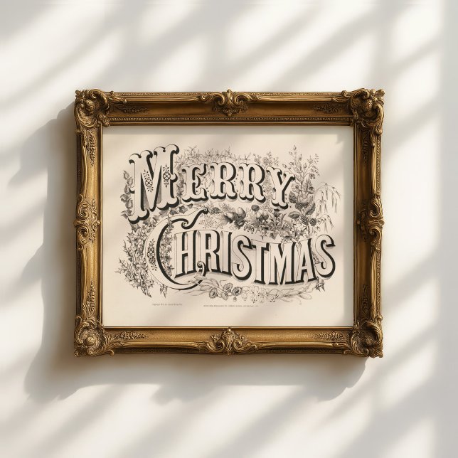 Merry Christmas | Currier & Ives  Poster (Creator Uploaded)