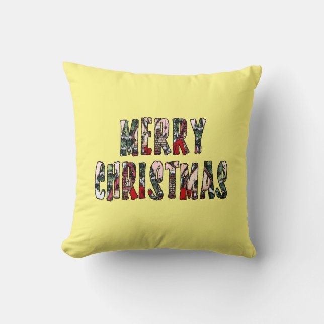 Merry Christmas  Cushion (Front)