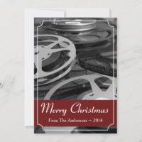 Merry Christmas Custom Film Reels Invite