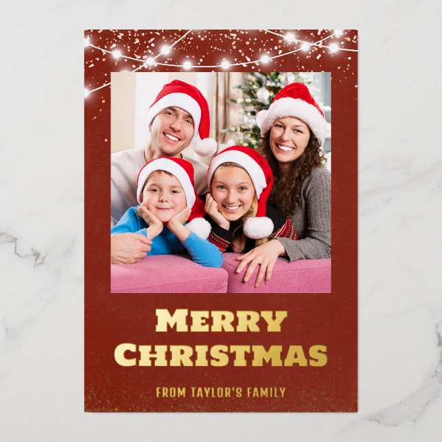 Merry Christmas Custom Photo Design  (Front)