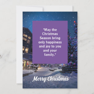 Merry Christmas custom text card