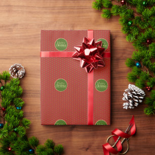 Merry Christmas Custom Text Wrapping Paper