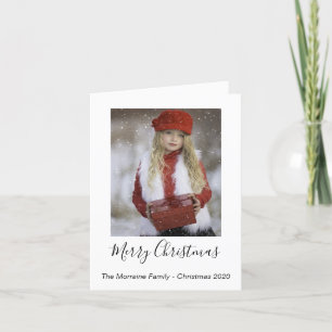Merry Christmas Customizable Photo Holiday Card