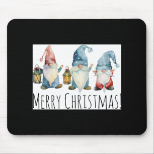 Merry Christmas Cute Christmas Gnomes T Shirt  Mouse Pad