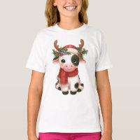 Merry Christmas cute cow 