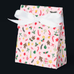Merry Christmas Cute Doodle Whimsical Pattern  Favour Box<br><div class="desc">Hope you like this holiday design. Click "personalize" to edit and change the background colors. Check my shop for more matching items like greeting cards, gift tags, stickers, mugs, towels, tissue paper as well as other holiday patterns. Thanks for shopping with me! if you'd like something custom let me know!...</div>