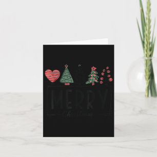 Merry Christmas Cute Holiday Christmas Tree Matchi Card