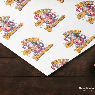Merry Christmas Cute Hot Chocolate Mug Family Tissue Paper