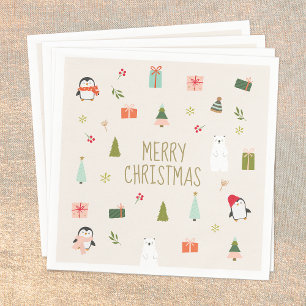 Merry Christmas , Cute  Napkin