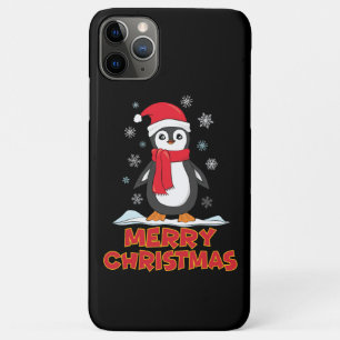 Merry Christmas Cute Penguin Case-Mate iPhone Case