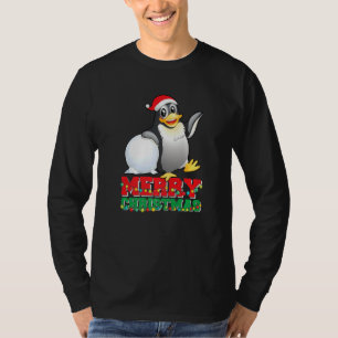 Merry Christmas Cute Penguin Ugly Xmas T-Shirt