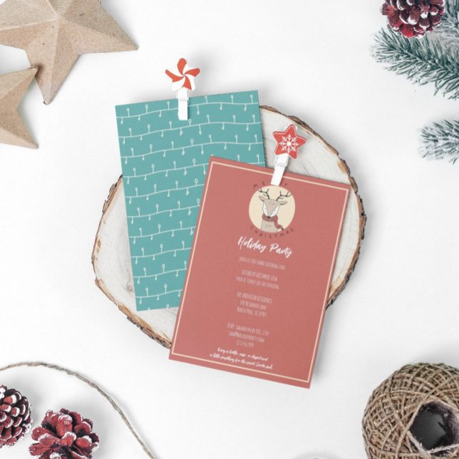 Merry Christmas Cute Reindeer Holiday Party (Creator Uploaded)