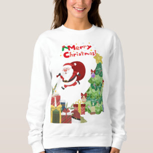 Merry Christmas Cute Santa Sweatshirt