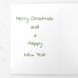 Merry Christmas cute simple drawing Tri-Fold Holiday Card