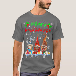 Merry Christmas Cute Three Gnomes ASL Sign Languag T-Shirt