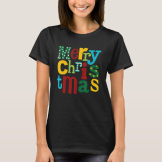 Merry Christmas Cute Xmas  For Women Kids Boys Gir T-Shirt