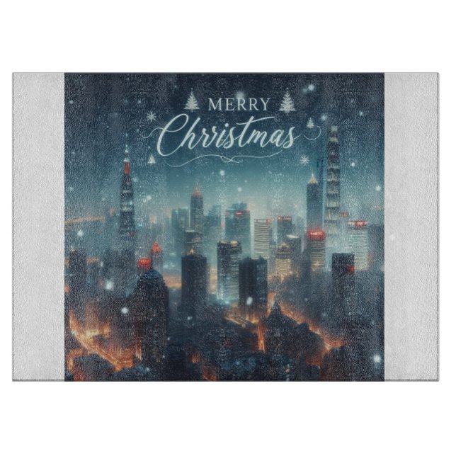 Merry Christmas cutting board (Front)