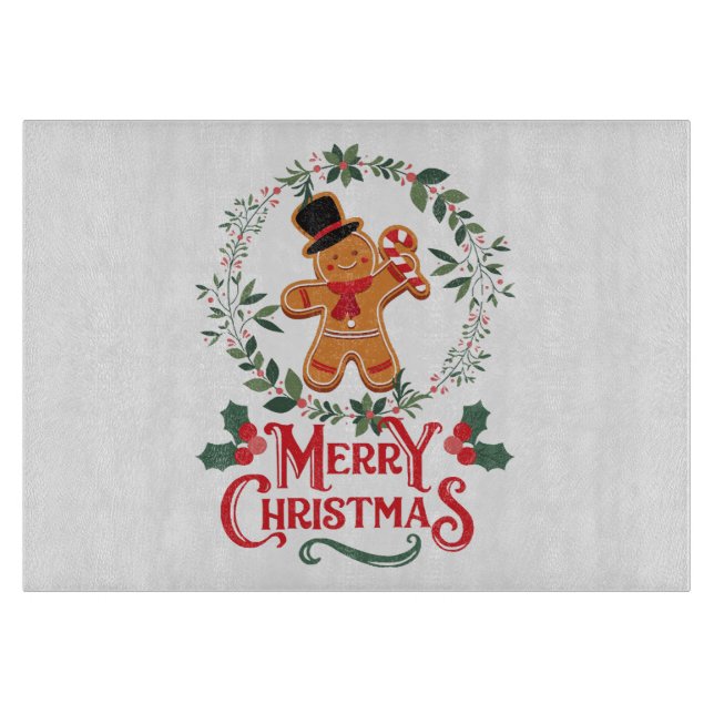 Merry Christmas Cutting Board (Front)