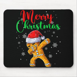 Merry Christmas Dab Gingerbread Xmas Christmas Coo Mouse Pad