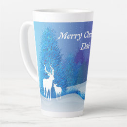 Merry Christmas Dad Latte Mug