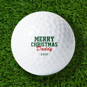 Merry Christmas Daddy Golf Balls