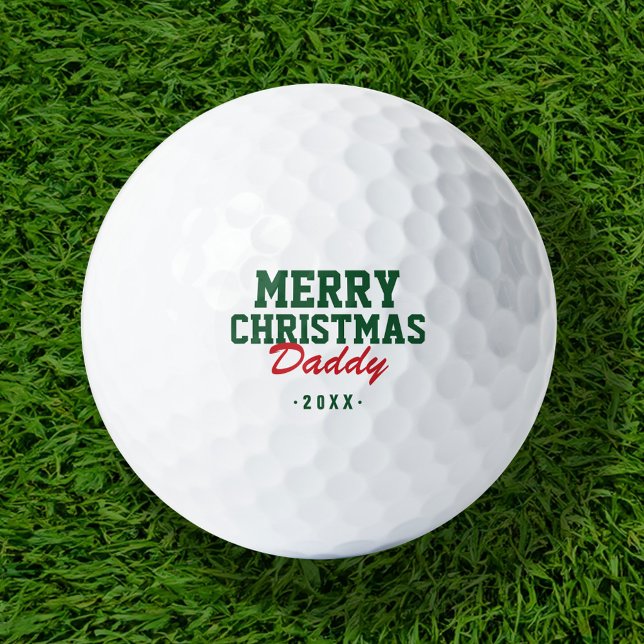 Merry Christmas Daddy Golf Balls (Creator Uploaded)