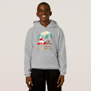 Merry Christmas Day Kids Pullover Hoodie