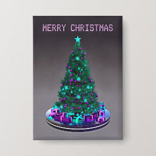 Merry Christmas. Decorated tree with gifts