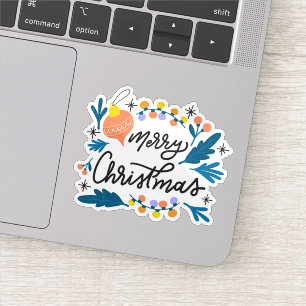 Merry christmas decoration sticker