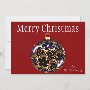 Merry Christmas Decorative Holiday Card