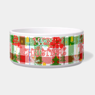 Merry Christmas Decorative Plaid Tartan
