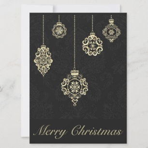 Merry Christmas Decorative Rose Gold Geometry