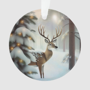 Merry Christmas Deer Ornament