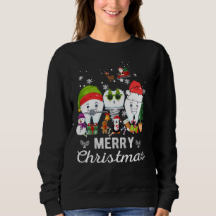 Merry Christmas Dentist Teeth Santa Dental Elf Sno Sweatshirt