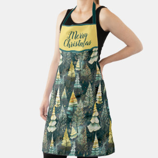MERRY CHRISTMAS DESIGN APRON