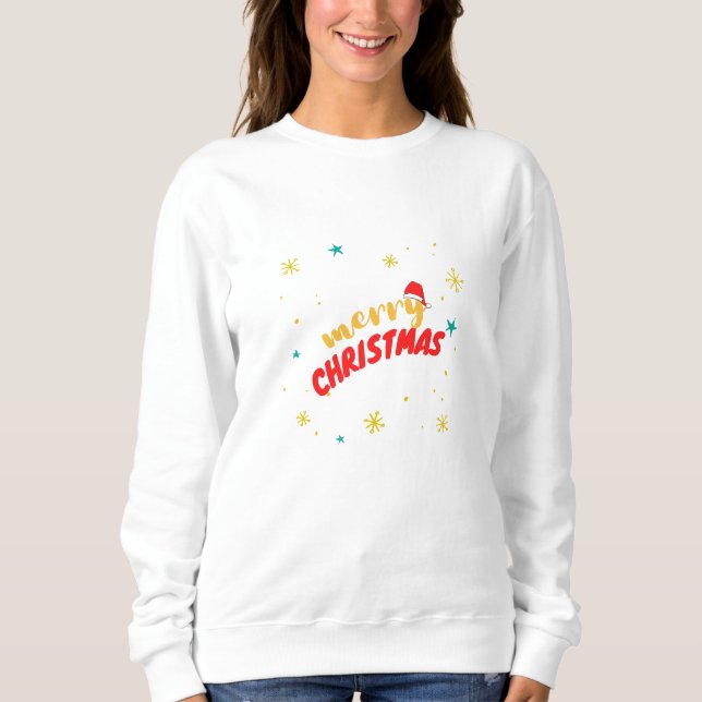 Merry Christmas Design Sweatshirt (Front)