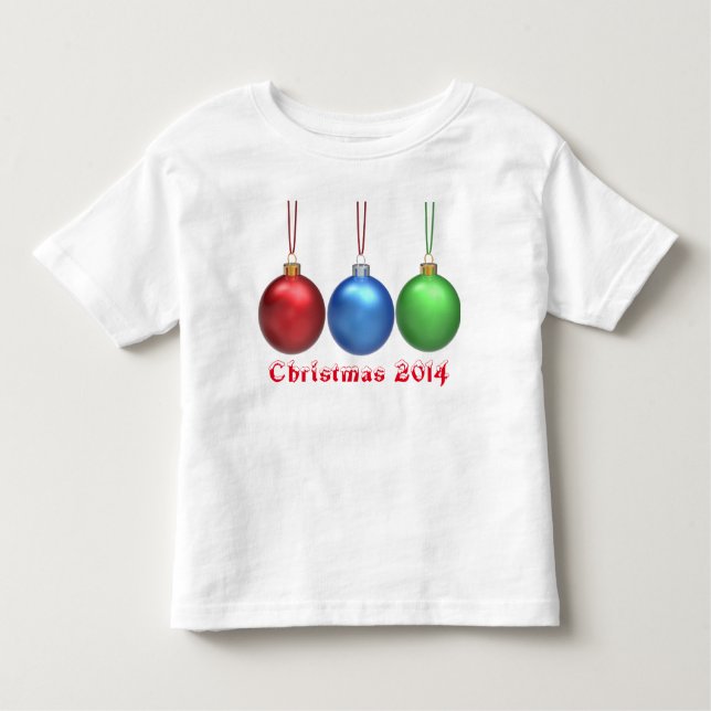 Merry Christmas Design, Toddler T-shirt (Front)