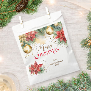 Merry Christmas dinner party Favour Bags