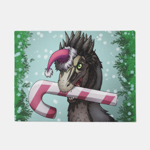 Merry Christmas Dinosaur  Doormat