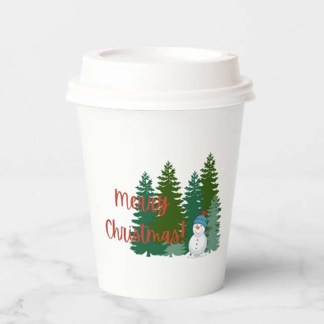Merry Christmas Disposable Cup (Front)