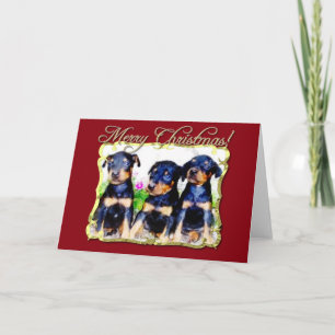 Merry Christmas  Doberman Pinscher card