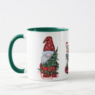 "Merry Christmas Dog & Elf Mug" Mug