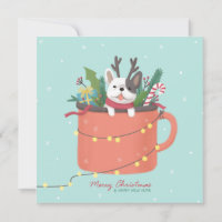 Merry Christmas: Dog Illustration Art