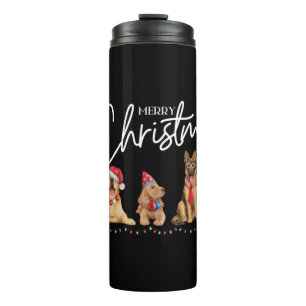 Merry Christmas Dog Lover   Thermal Tumbler