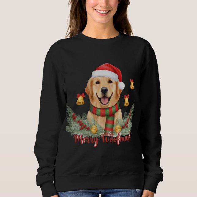 Merry Christmas Dog Sweatshirt  (Front)